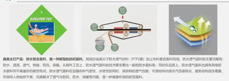 广州防水透气面料